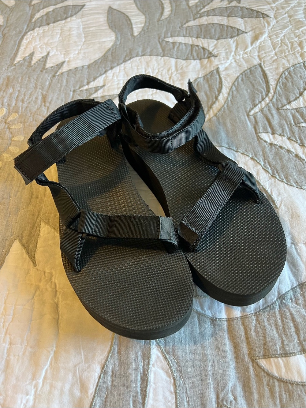 Teva Women's Flatform Universal Platform Sandals 1008844 Black Size 11